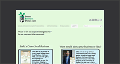 Desktop Screenshot of greenbusinessowner.com